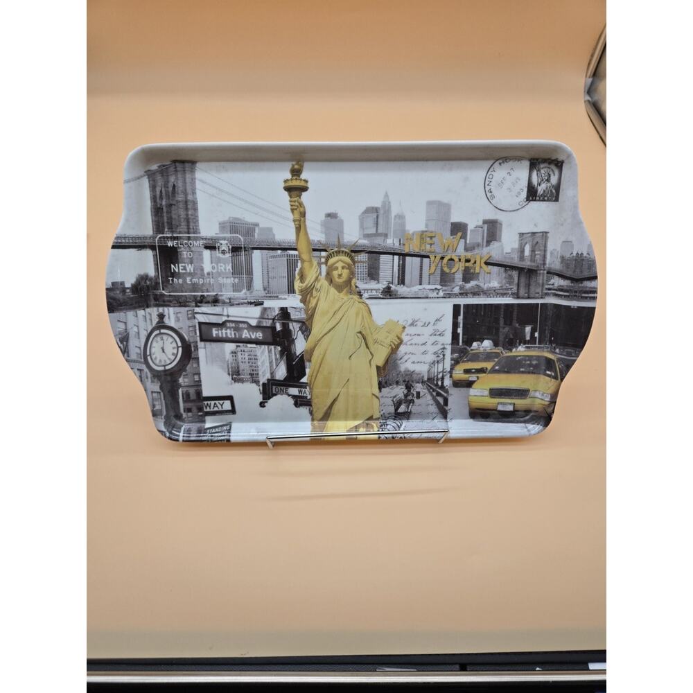 Home Essentials Melamine Serving Tray - New York City Scenes